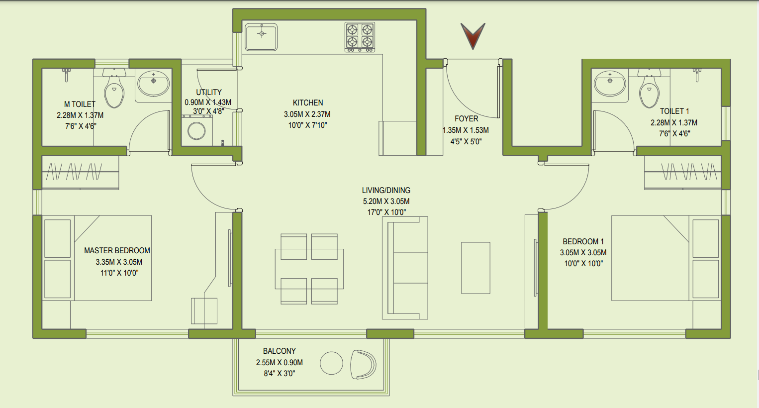 FLOOR PLAN 1 GODREJ ANANDA