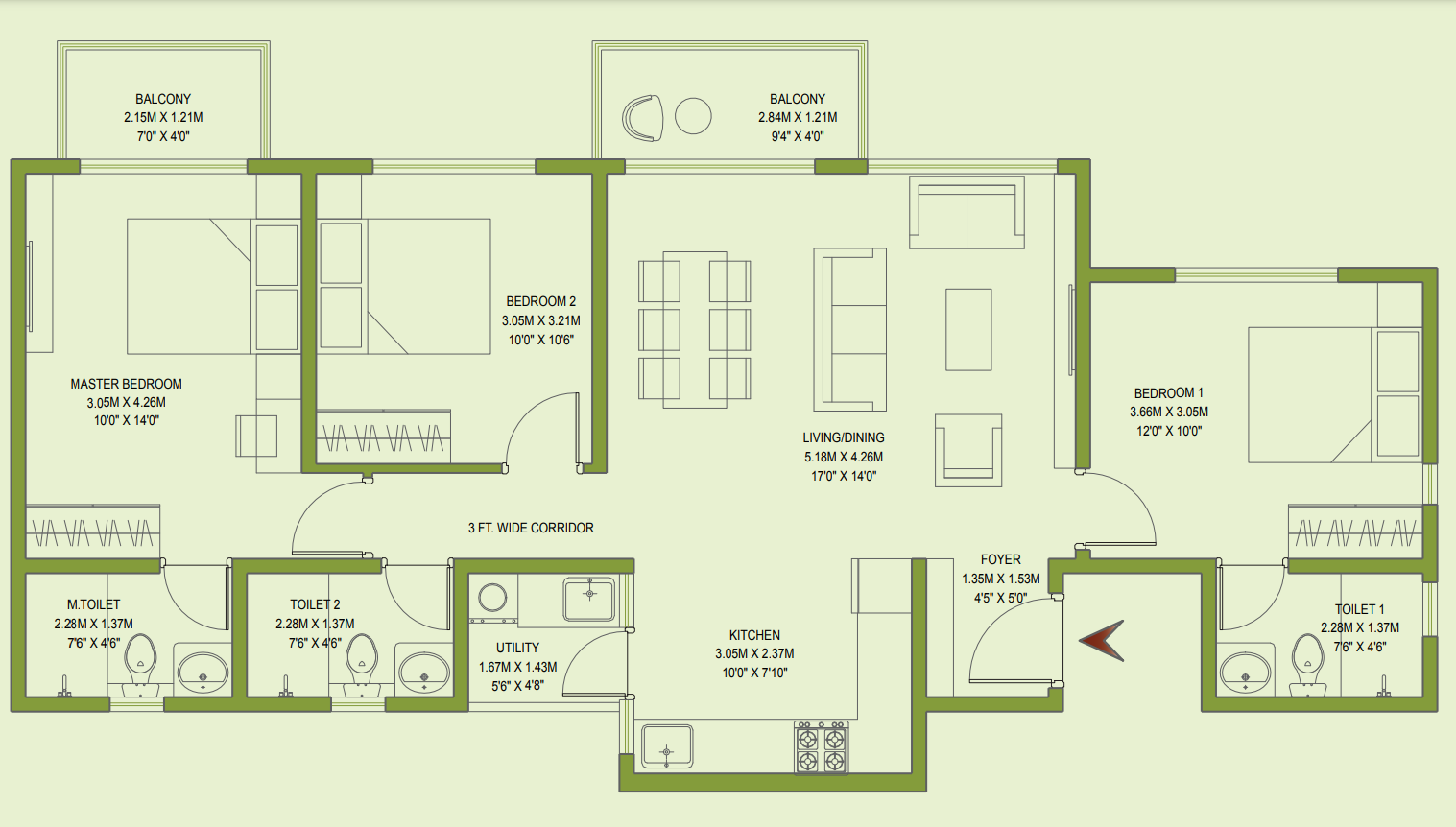 FLOOR PLAN 2 GODREJ ANANDA